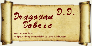 Dragovan Dobrić vizit kartica